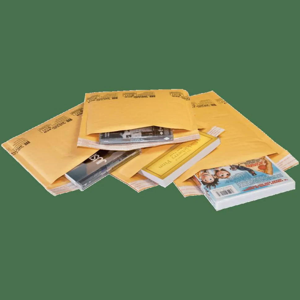 United Stationers Sealed Air Jiffylite Cushioned Mailer, 4" x 8", Kraft, Carton Of 25