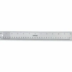 Universal Clear Plastic Ruler, Standard/Metric, 12
