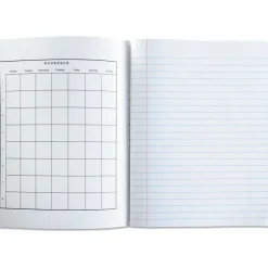 Universal Composition Book, Wide/Legal Rule, Black Marble Cover, (100) 9.75 x 7.5 Sheets, 6/Pack