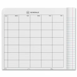 Universal Composition Book, Wide/Legal Rule, Black Marble Cover, (100) 9.75 x 7.5 Sheets, 6/Pack