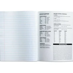 Universal Composition Book, Wide/Legal Rule, Black Marble Cover, (100) 9.75 x 7.5 Sheets, 6/Pack
