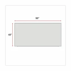 Universal Deluxe Melamine Dry Erase Board, 96