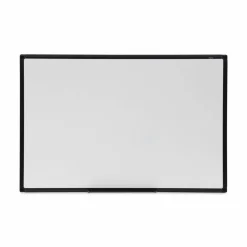 Universal Design Series Deluxe Dry Erase Board, 36" x 24", White Surface, Black Anodized Aluminum Frame