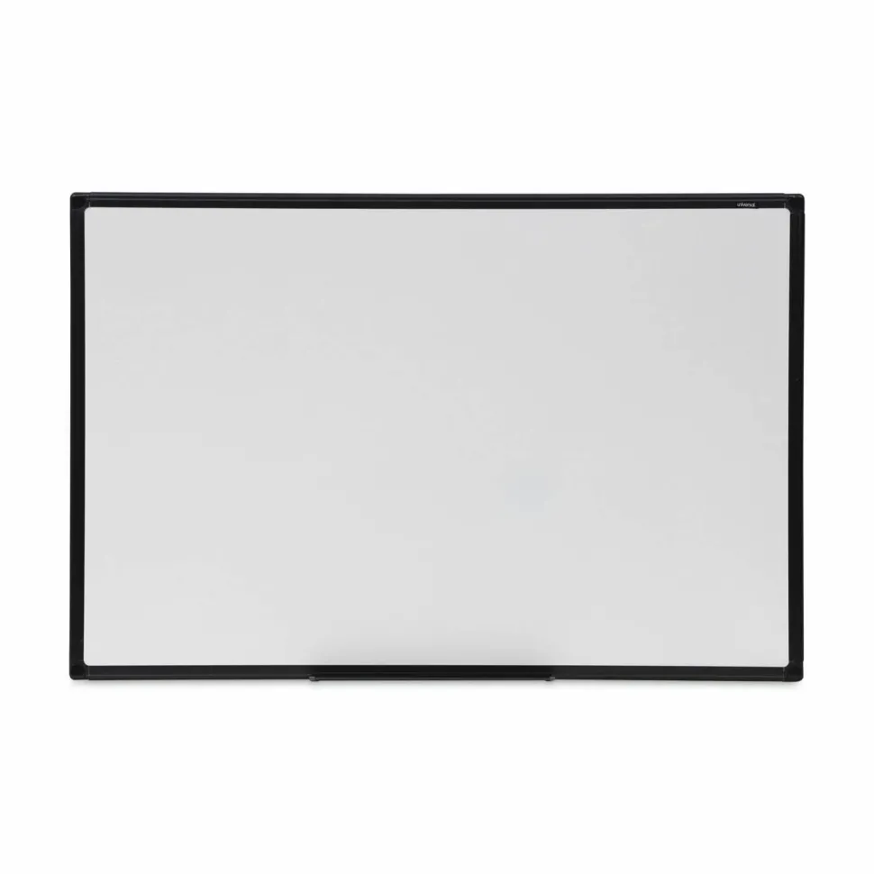 Universal Design Series Deluxe Dry Erase Board, 36" x 24", White Surface, Black Anodized Aluminum Frame