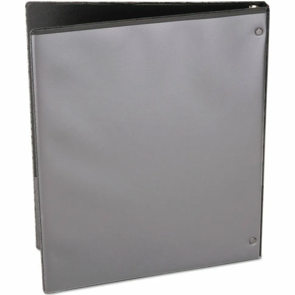 Universal Economy Round Ring View Binder, 3 Rings, 0.5" Capacity, 11 x 8.5, Black