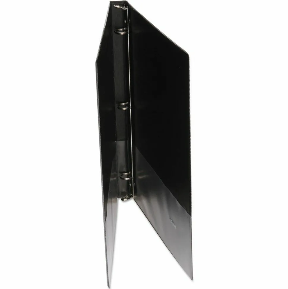 Universal Economy Round Ring View Binder, 3 Rings, 0.5" Capacity, 11 x 8.5, Black