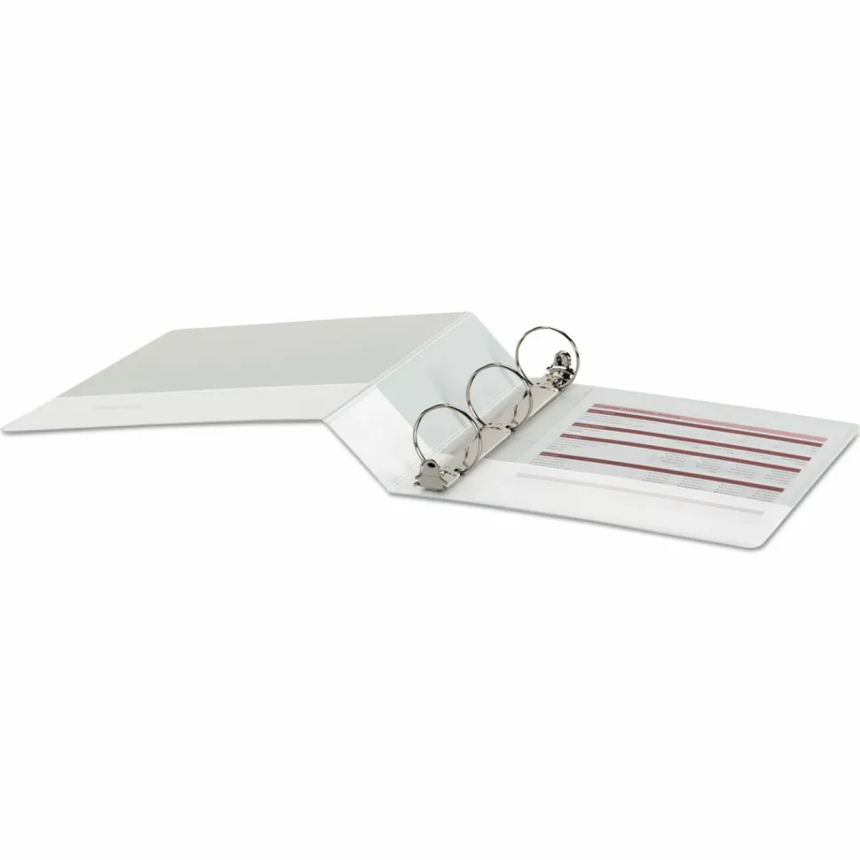 Universal Economy Round Ring View Binder, 3 Rings, 2" Capacity, 11 x 8.5, White