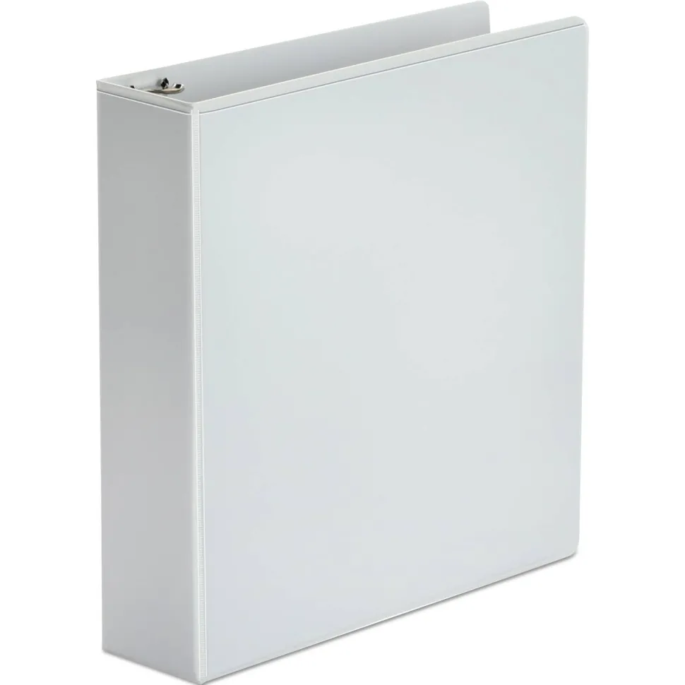 Universal Economy Round Ring View Binder, 3 Rings, 2" Capacity, 11 x 8.5, White