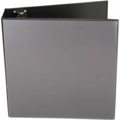 Universal Economy Round Ring View Binder, 3 Rings, 3" Capacity, 11 x 8.5, Black