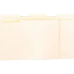 Universal Interior File Folders, 1/3-Cut Tabs: Assorted, Letter Size, 9.5-pt Manila, 100/Box