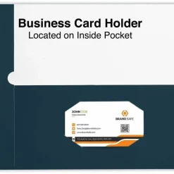 Universal Laminated Two-Pocket Folder, Accommodates (100) 11 x 8.5 Sheets, Navy, 25/Box