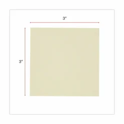 Universal Recycled Self-Stick Note Pads, 3" x 3", Yellow, 100 Sheets/Pad, 18 Pads/Pack