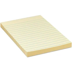 Universal Recycled Self-Stick Note Pads, Note Ruled, 4