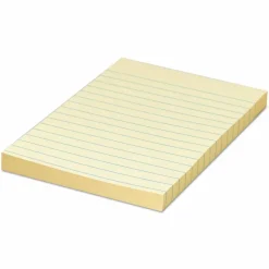 Universal Recycled Self-Stick Note Pads, Note Ruled, 4