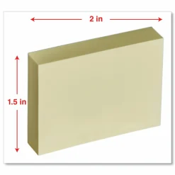 Universal Self-Stick Note Pads, 1.5