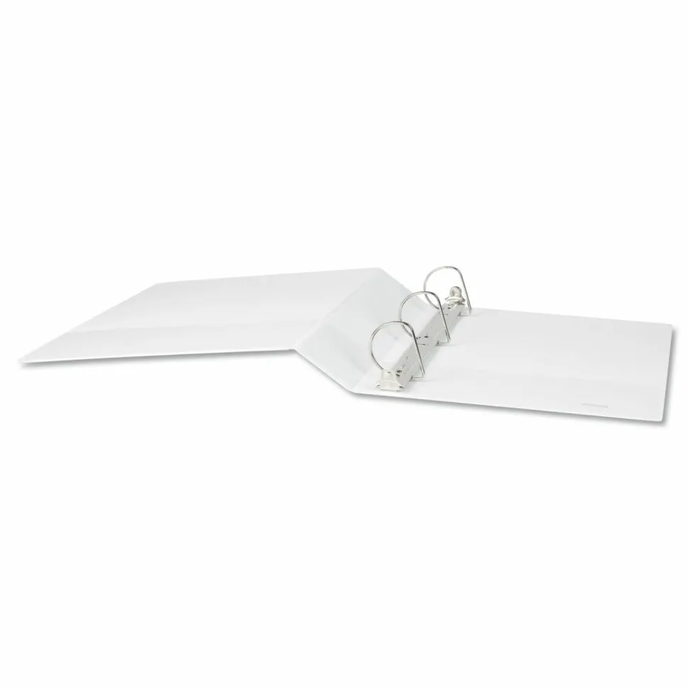Universal Slant D-Ring View Binder, 3 Rings, 2" Capacity, 11 x 8.5, White
