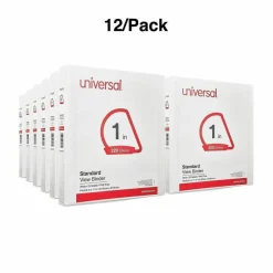 Universal Slant D-Ring View Binder, 3 Rings, 1
