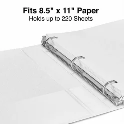 Universal Slant D-Ring View Binder, 3 Rings, 1