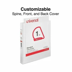 Universal Slant D-Ring View Binder, 3 Rings, 1