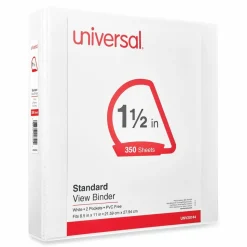 Universal Slant D-Ring View Binder, 3 Rings, 1.5