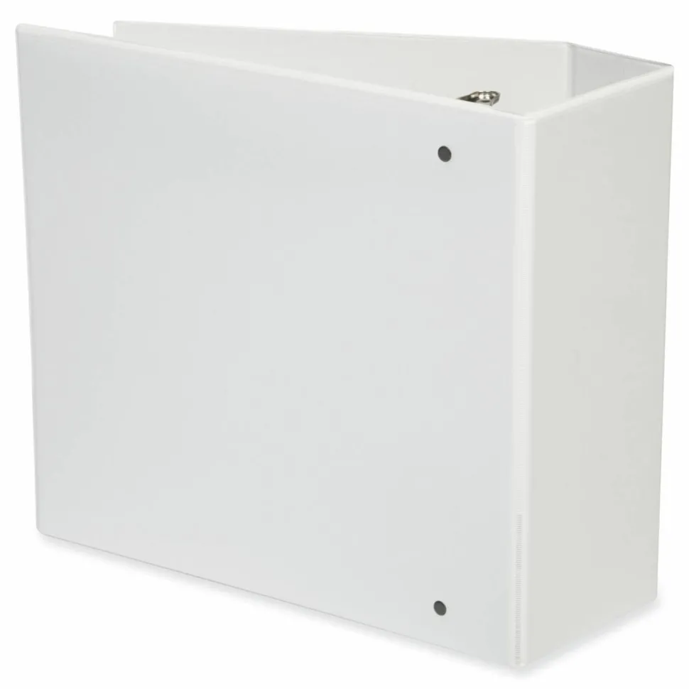 Universal Slant D-Ring View Binder, 3 Rings, 5" Capacity, 11 x 8.5, White