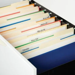 Universal Top Tab File Folders, 1/3-Cut Tabs: Right Position, Letter Size, 0.75" Expansion, Manila, 100/Box