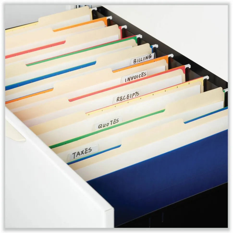 Universal Top Tab File Folders, 1/3-Cut Tabs: Right Position, Letter Size, 0.75" Expansion, Manila, 100/Box