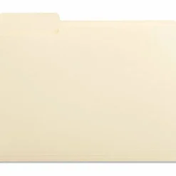 Universal Top Tab File Folders, 1/3-Cut Tabs: Left Position, Letter Size, 0.75