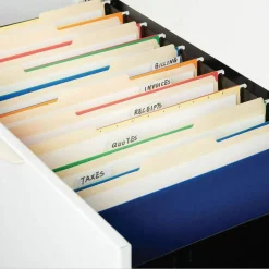 Universal Top Tab File Folders, 1/3-Cut Tabs: Left Position, Letter Size, 0.75