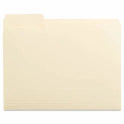 Universal Top Tab File Folders, 1/3-Cut Tabs: Left Position, Letter Size, 0.75