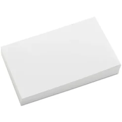 Universal Unruled Index Cards, 3 x 5, White, 100/Pack
