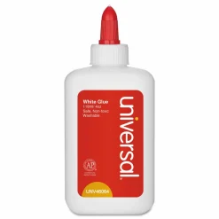 Universal Washable White Glue, 4 oz, Dries Clear, 3/Pack