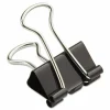 Universal Binder Clip Zip-Seal Bag Value Pack, Medium, Black/Silver, 36/Pack