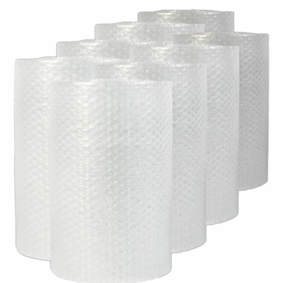 Universal Bubble Packaging, 0.19" Thick, 24" x 50 ft, Perforated Every 24", Clear, 8/Carton