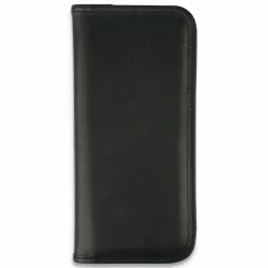 Universal Business Card Holder, Holds 160 3.5 x 2 Cards, 4.75 x 10.13, Vinyl, Black