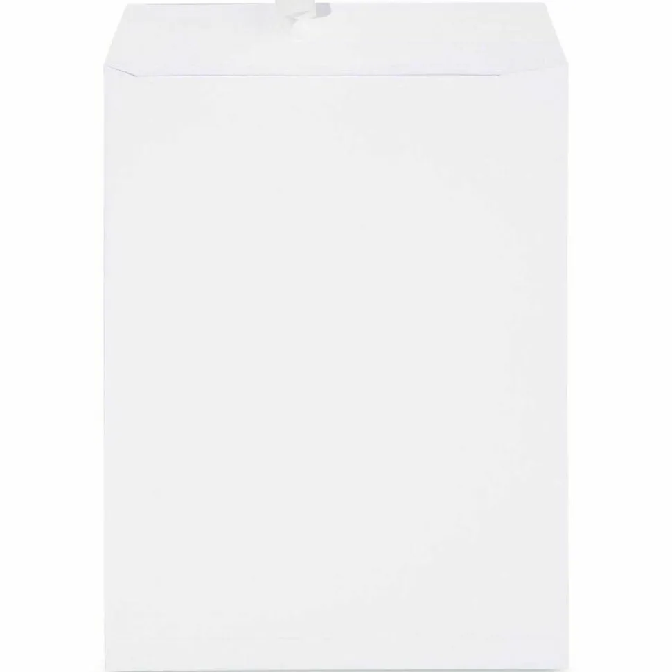 Universal Catalog Envelope, 24 lb Bond Weight Paper, #13 1/2, Square Flap, Gummed Closure, 10 x 13, White, 250/Box