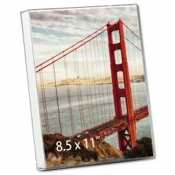 Universal Clear Box Frame, Plastic, 8.5 x 11 Insert, Clear