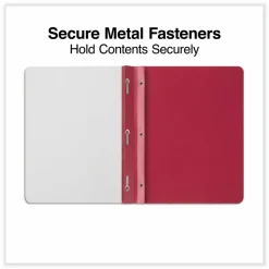 Universal Clear Front Report Cover, Prong Fastener, 0.5