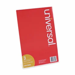 Universal Clear L-Style Freestanding Frame, 5 x 7 Insert, 3/Pack