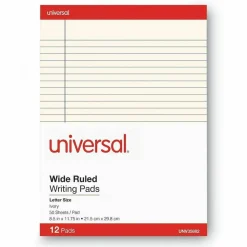 Universal Color Perforated Notepads, 8 1/2