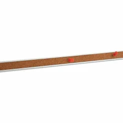 Universal Cork Bulletin Bar, 1" x 48", Brown/Silver