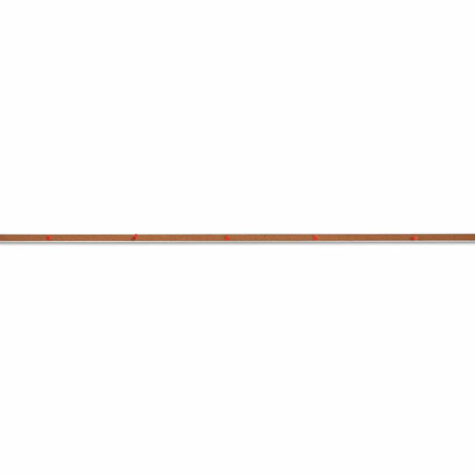 Universal Cork Bulletin Bar, 1" x 48", Brown/Silver