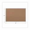 Universal Cork Bulletin Board, 36" x 24", Tan Surface, Satin Aluminum Frame