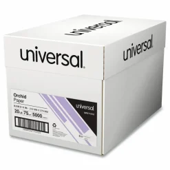Universal Deluxe Colored Paper, 20 lb Bond Weight, 8.5 x 11, Orchid, 500 Sheets/Ream, 10 Reams/Carton