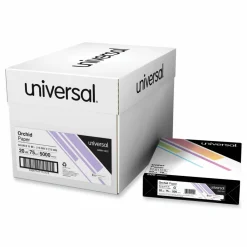 Universal Deluxe Colored Paper, 20 lb Bond Weight, 8.5 x 11, Orchid, 500 Sheets/Ream, 10 Reams/Carton