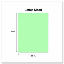 Universal Deluxe Colored Paper, 20 lb Bond Weight, 8.5 x 11, Green, 500/Ream