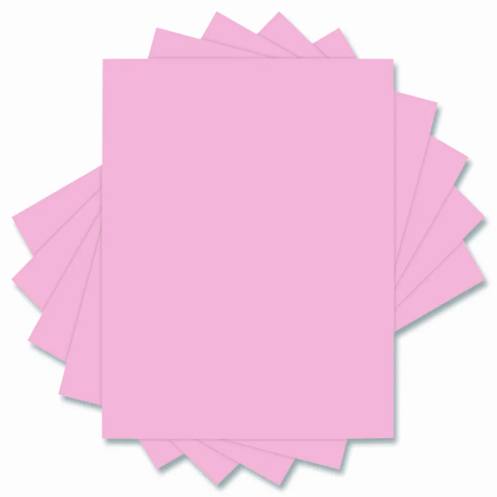 Universal Deluxe Colored Paper, 20 lb Bond Weight, 8.5 x 11, Pink, 500/Ream