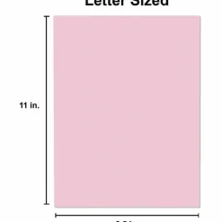 Universal Deluxe Colored Paper, 20 lb Bond Weight, 8.5 x 11, Pink, 500/Ream