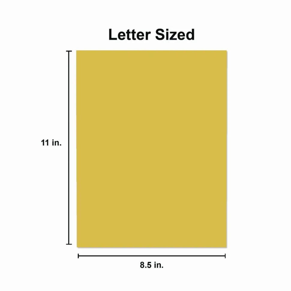 Universal Deluxe Colored Paper, 20 lb Bond Weight, 8.5 x 11, Goldenrod, 500/Ream