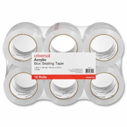 Universal Deluxe General-Purpose Acrylic Box Sealing Tape, 3